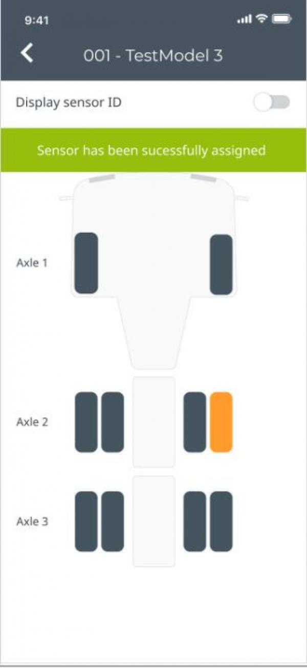 TPMS App - Mappatura sensori